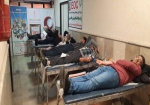 اهدای خون مردم شبستر در روز جهانی مقاومت